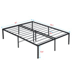 Queen Size Bed Frame - Heavy Duty Metal Construction