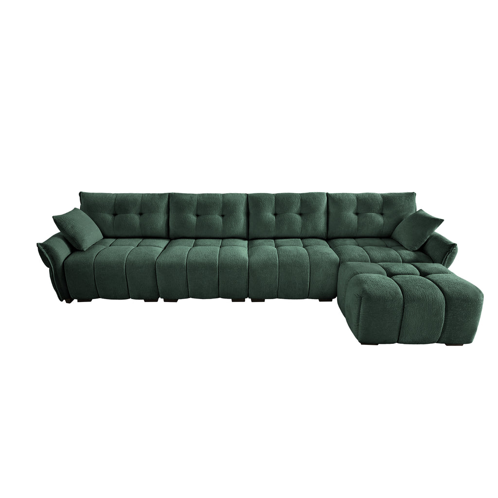 Modular 4-Seater Sofa With Ottoman