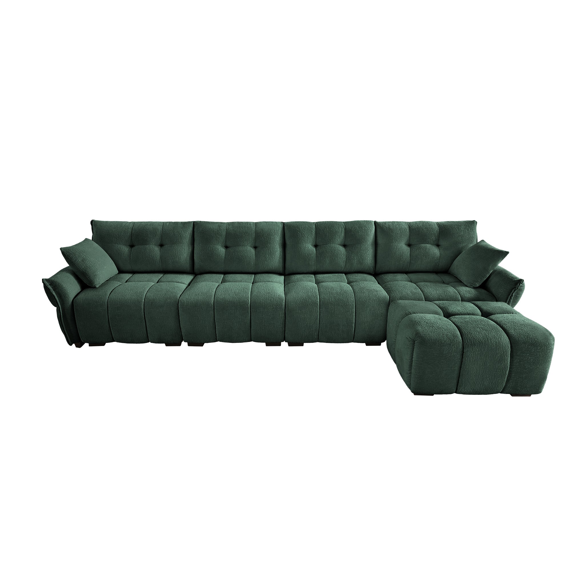 Modular 4-Seater Sofa With Ottoman