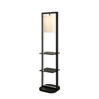 Two Tiered Vertical Shelving Stand with Light