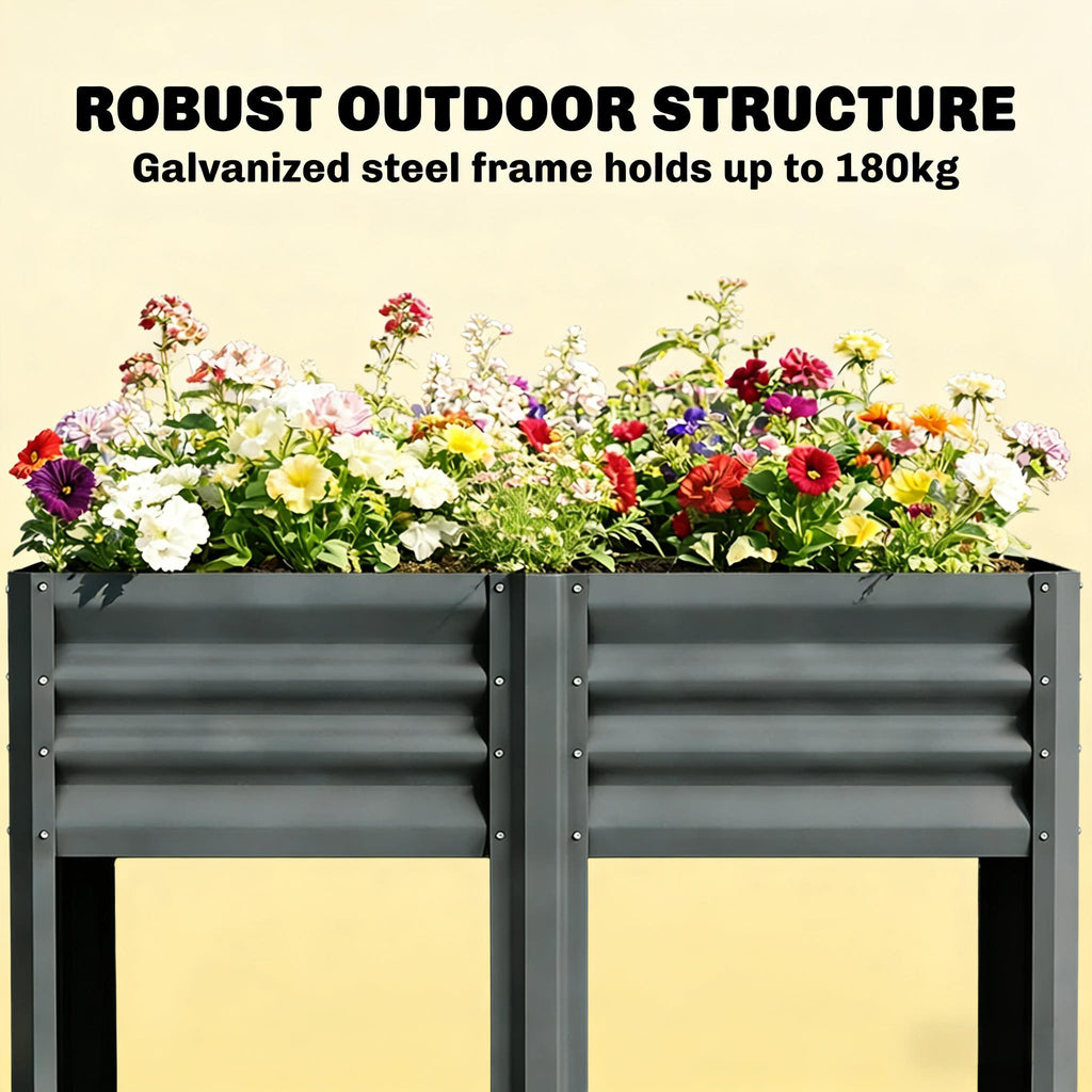 Patio Planter Box: Outdoor Elevated Garden Bed
