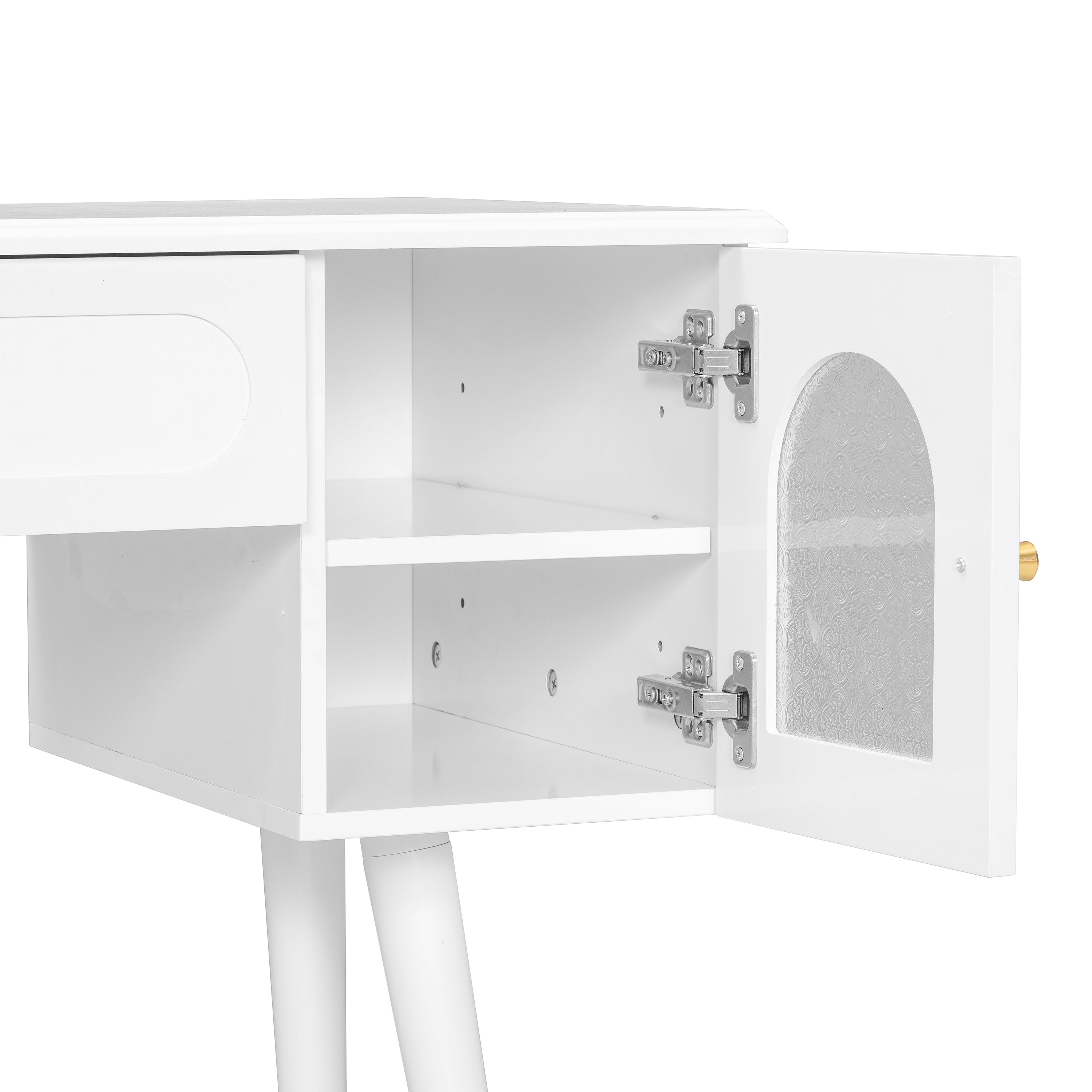 Elegant Vanity Makeup Table & Chair Set