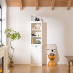 75'' Freestanding Display Bookshelf with Storage & Cabinet
