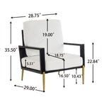 Upholstered Accent Chair: Velvet Lounge Arm Chair