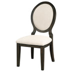 Fulton Dark Cocoa Oval Back Dining Side Chair Set (2 of Set)