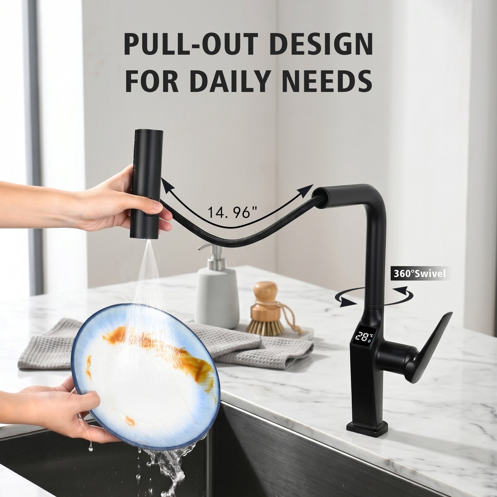 Touchless Matte Kitchen Faucet