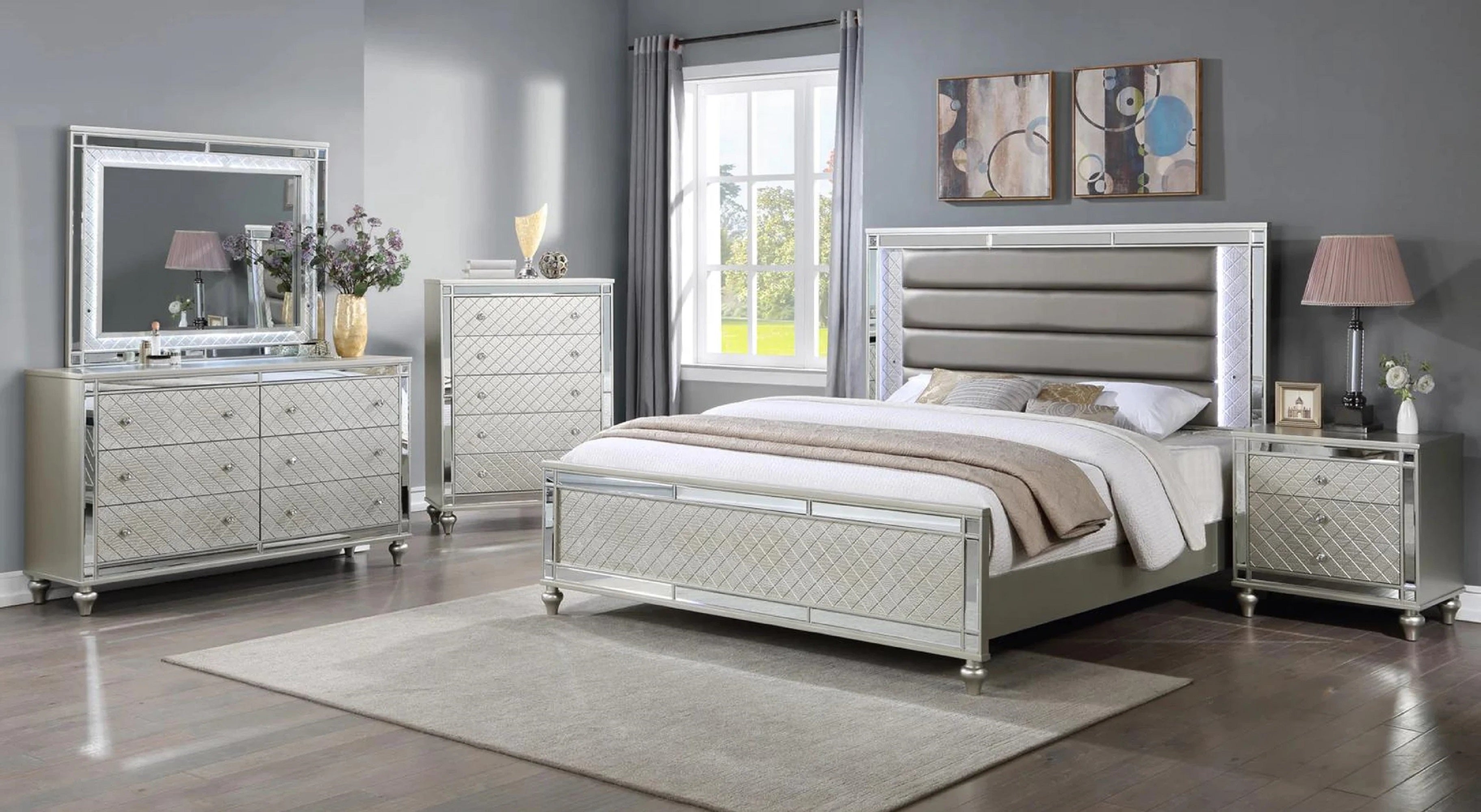 Modern Luxury Stunning Queen Bed