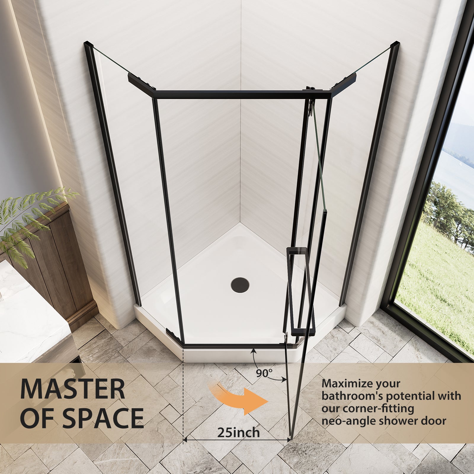 Neo-Angle Shower Door