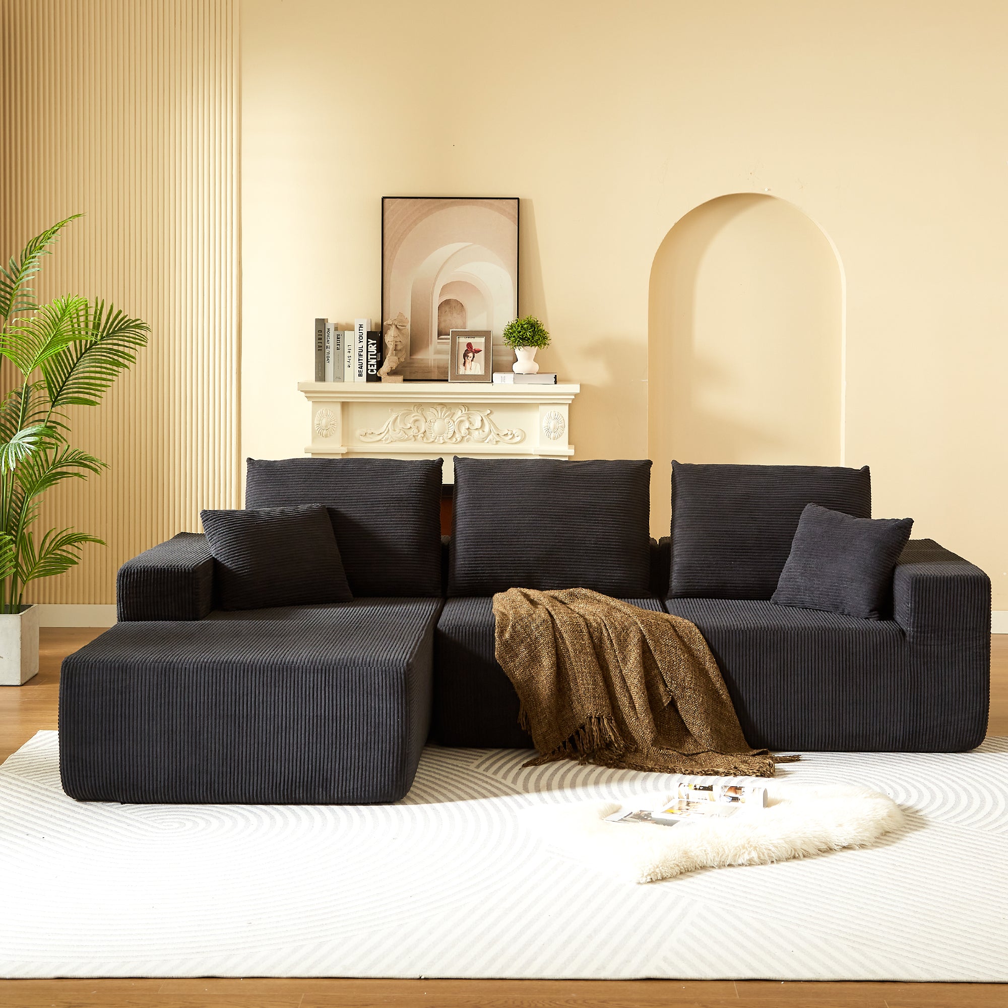 Modular Sectional Sofa with Chaise