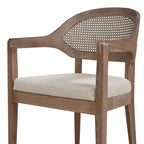 Americana Mid-Century Modern Cane Back Dining Chair