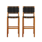 30.5 Inch Seat Height Outdoor Acacia Solid Wood Patio Side Chair