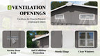 10x14 FT Outdoor Metal Storage Shed