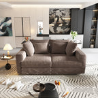 Plush Corduroy 4-Seat Sofa