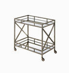 Kristensen Mirrored & Antique Kitchen Cart