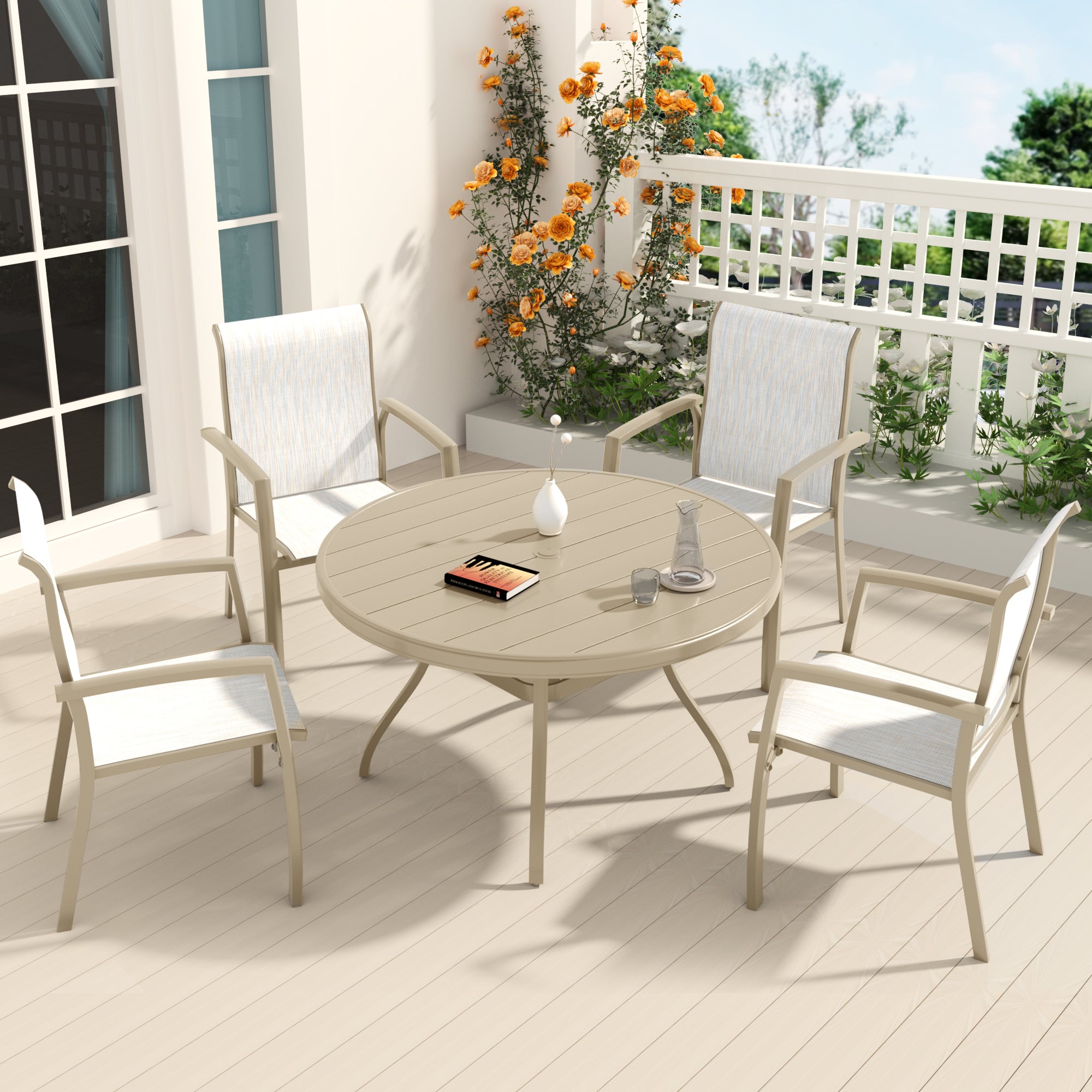 VRSHWO Garden Patio Chairs Set of 2