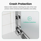 44"-48"W x 72"H Semi-Frameless Double Sliding Shower Door
