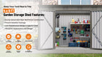 4 x 9 FT Outdoor Storage Shed
