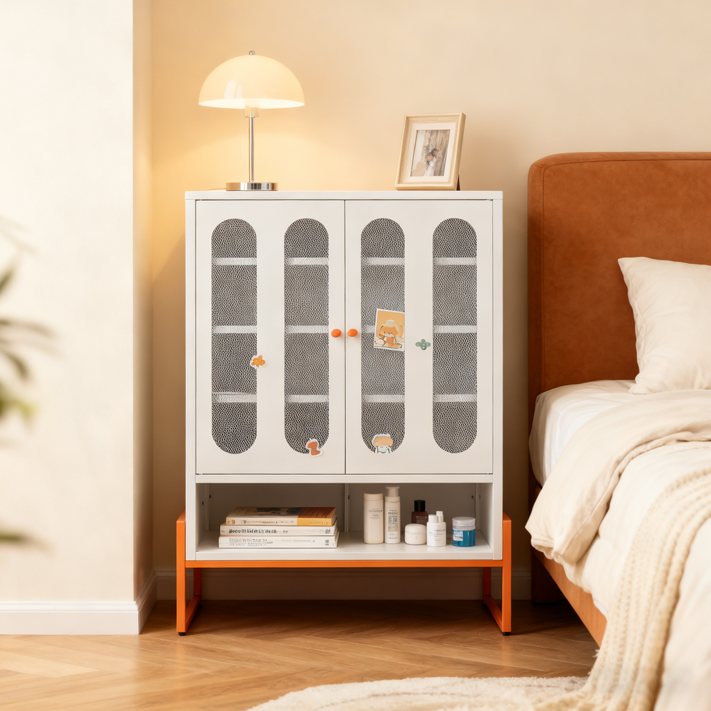 Modern Minimalist Double Door Shoe Cabinet
