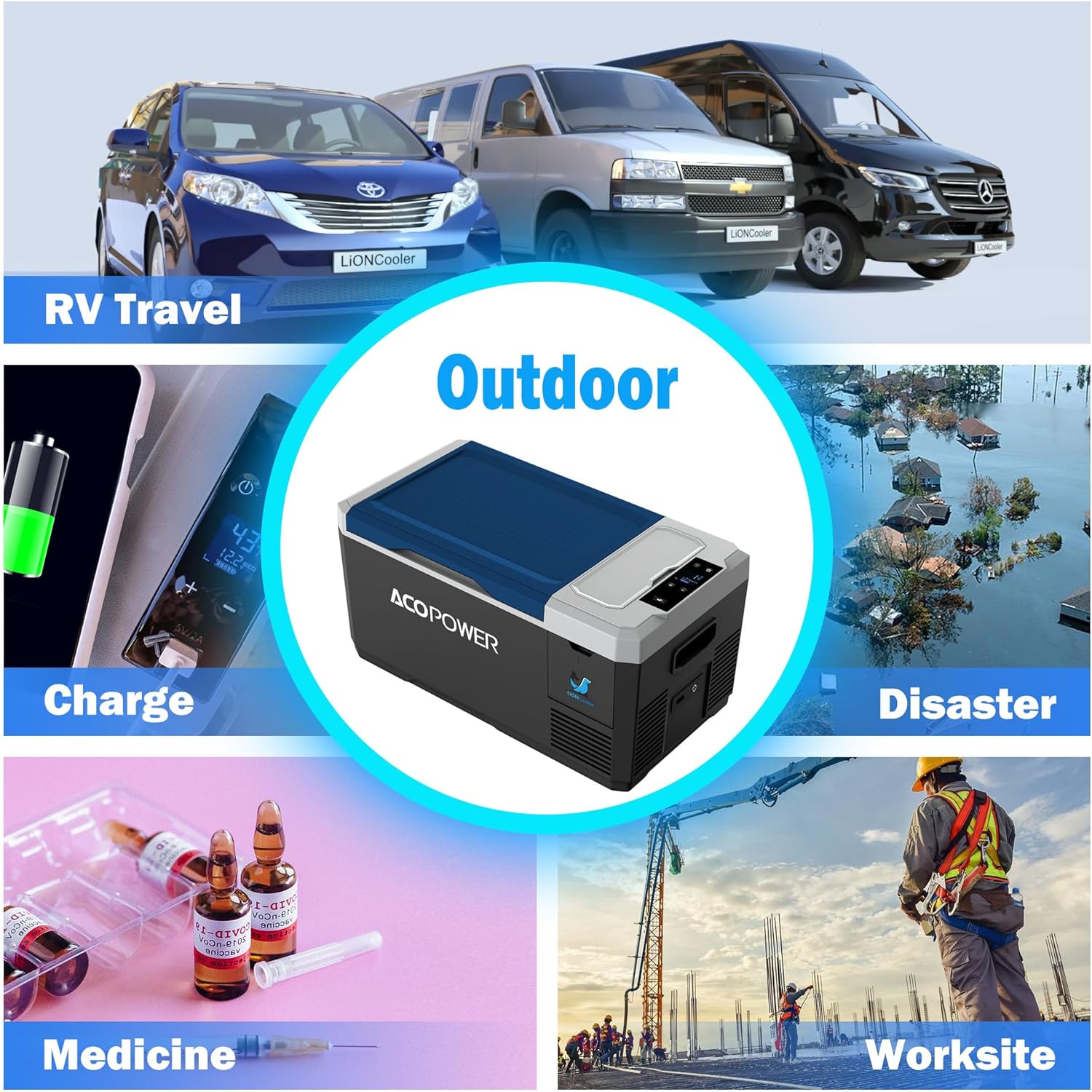 V18 Portable Refrigerator, 19Qt Car Freezer with APP Control