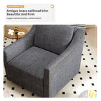 360 Degree Swivel Armchair Cotton