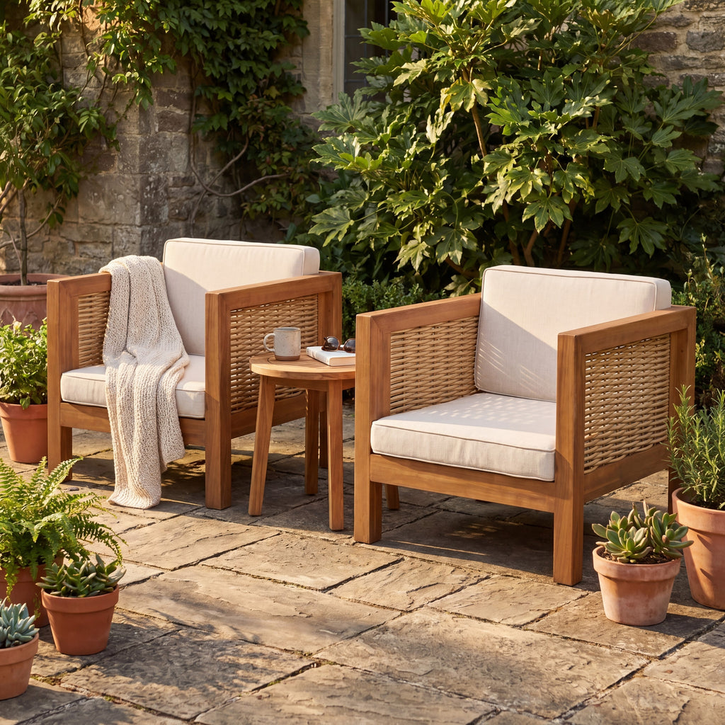 Outdoor Club Chair Set of 2