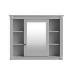 36" Bathroom Vanity with Top Sink, Mirror Cabinet