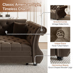 83.8" Oversized Chesterfield Pull Out Sofa Bed