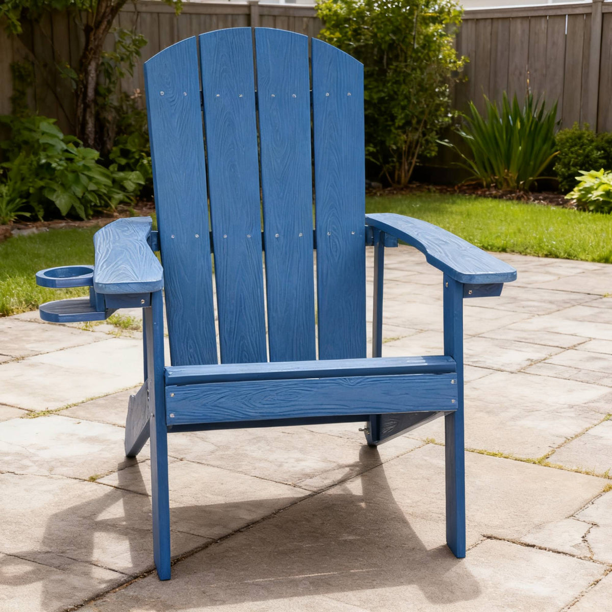 Outdoor Lounge Chair With Cup Holder