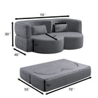 Folding Sofa Bed - Teddy Bear Fabric Sleeper