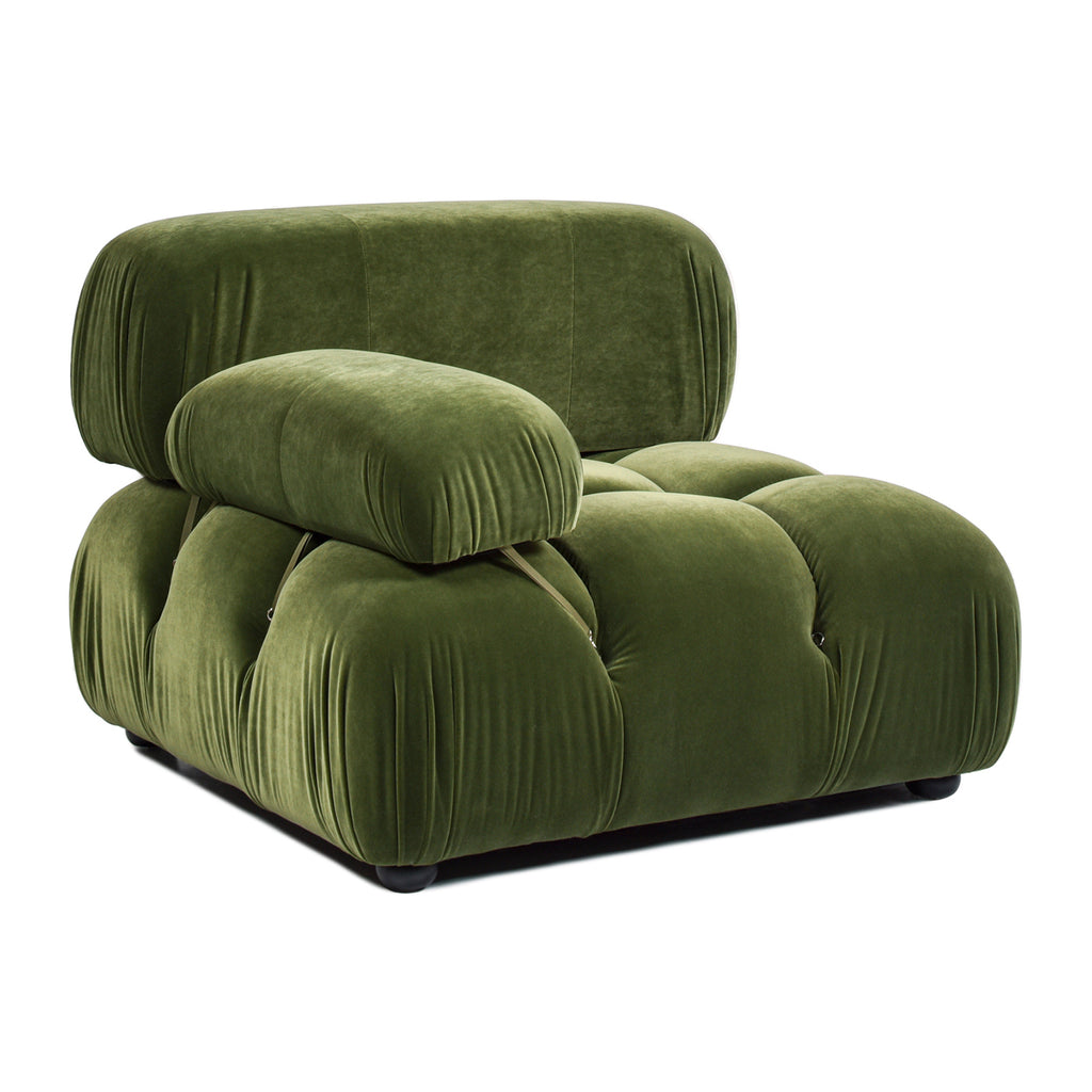 Marcel 36" Bubble Modular Modern Lounge Arm Chair, Olive