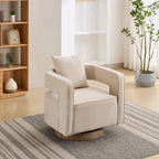 29.1" Swivel Accent Open Back Chair