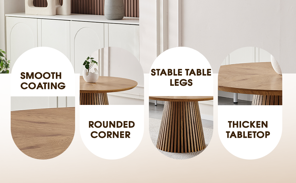 Wooden Round Dining Table