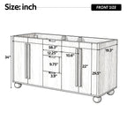 58.3" Bathroom Vanity Cabinet Only Without Vanity Top