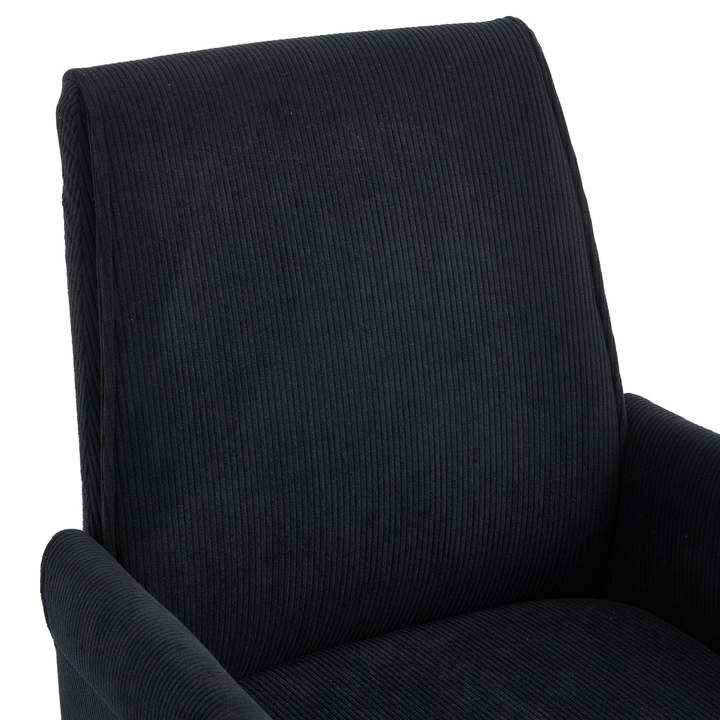 Mid-Back Liftable Office Chair in Black
