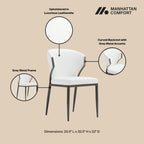 Kirsten Wood Vegan Leather Dining Chair