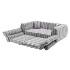 Woven Chenille Striped Compression Sofa