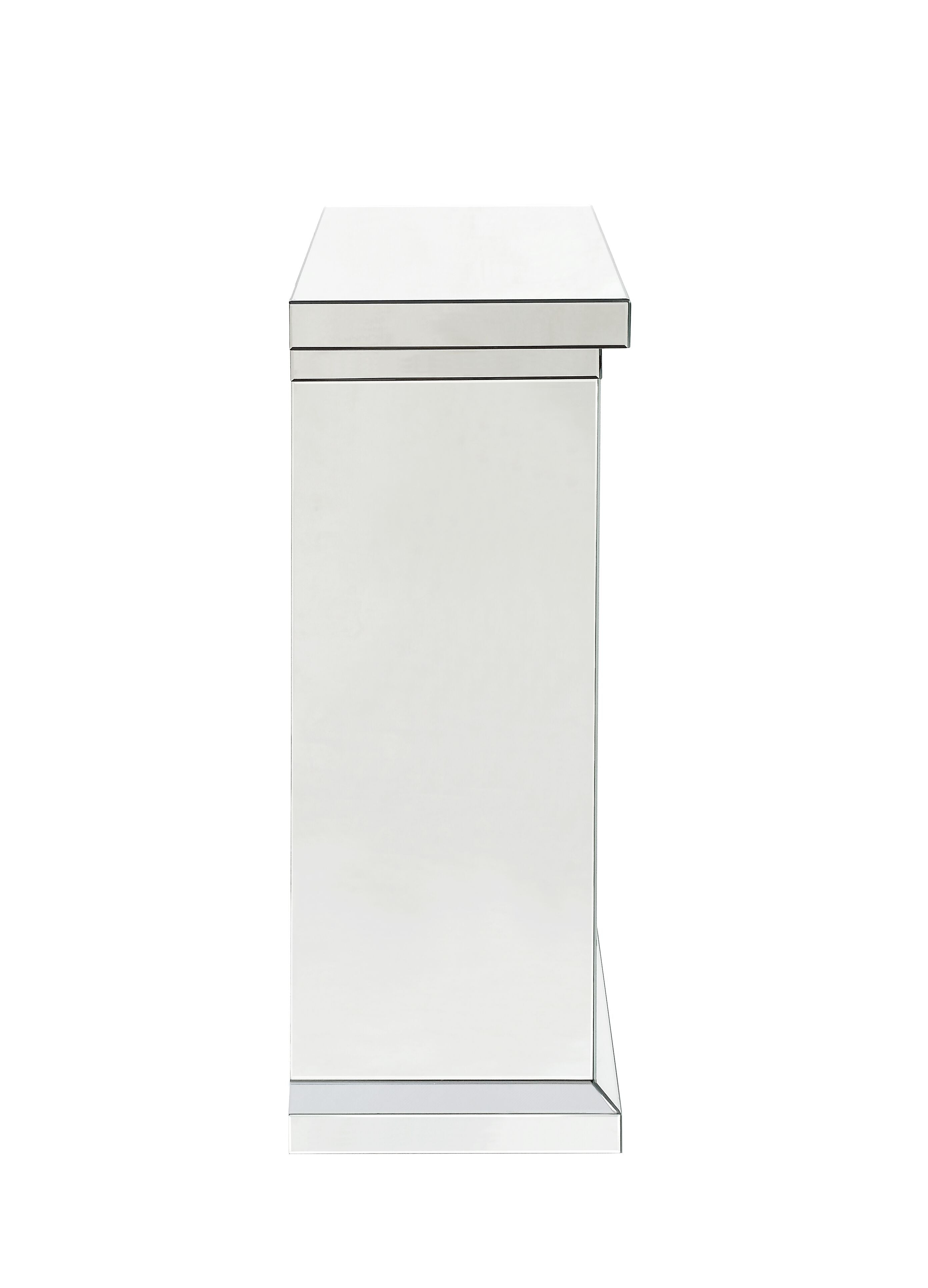 Noralie Mirrored & Faux Diamonds Fireplace