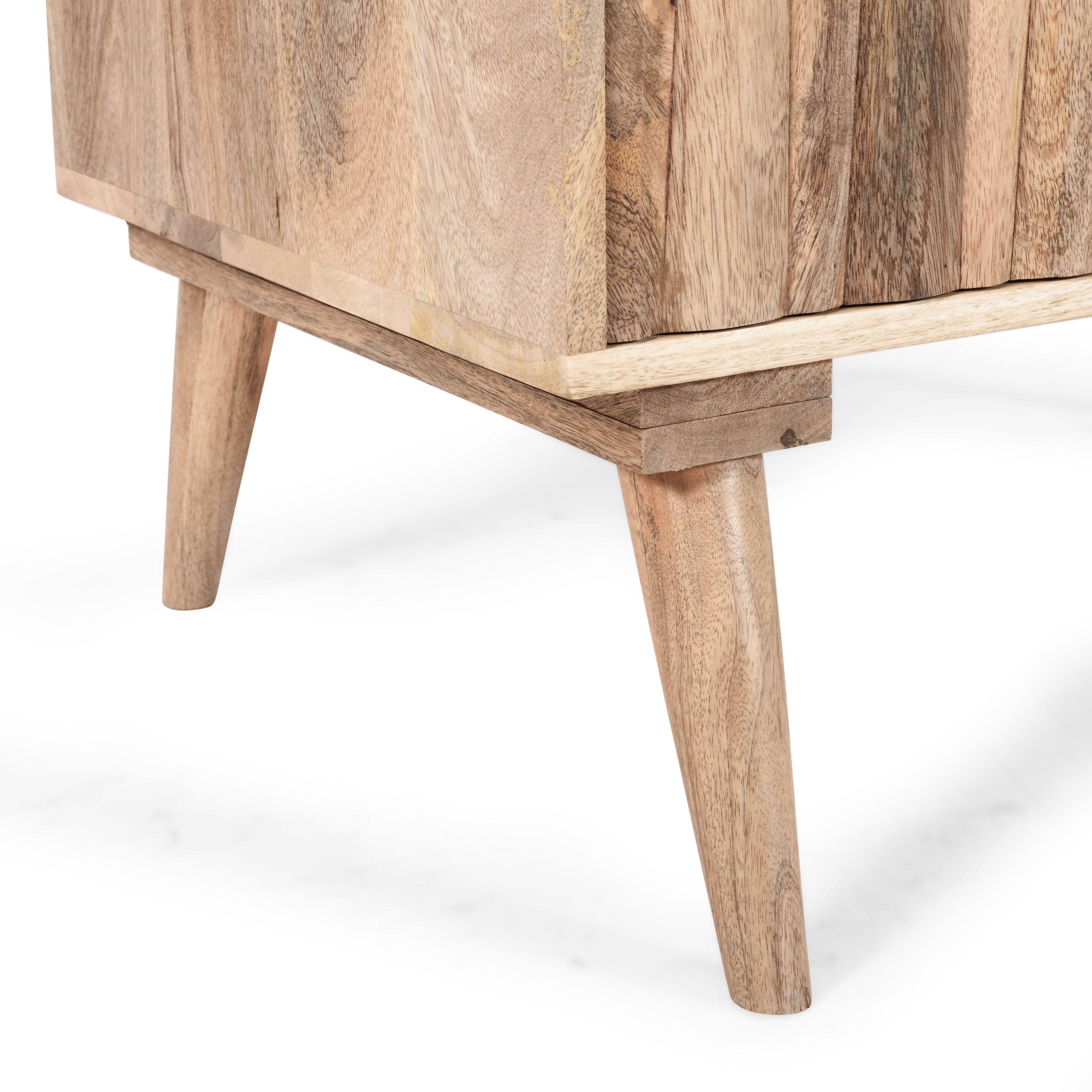 Stylish Mango Wood 2-Drawer 2-Door Cabinet