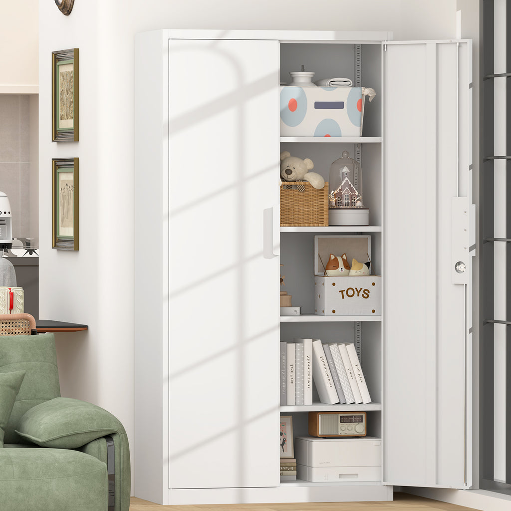 70-Inch 2-Door File Cabinet with Lock