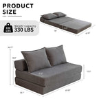 Foldable Sofa Bed Sleeper Lounge Chair with Pillow
