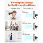 18" Industrial Pedestal Fan 3-Speed Oscillating Fan