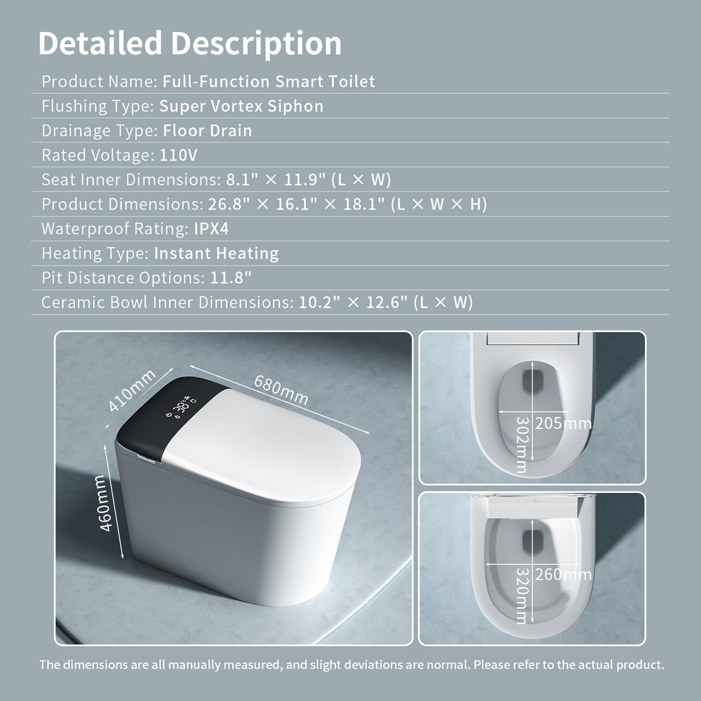 E40 Smart Toilet with Bidet Built In