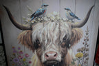 Farmhouse Highland Cow Wall Decor in Neutral Colour