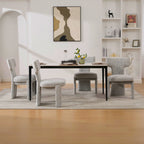 Modern Upholstered Chenille Dining Chair Set of 4