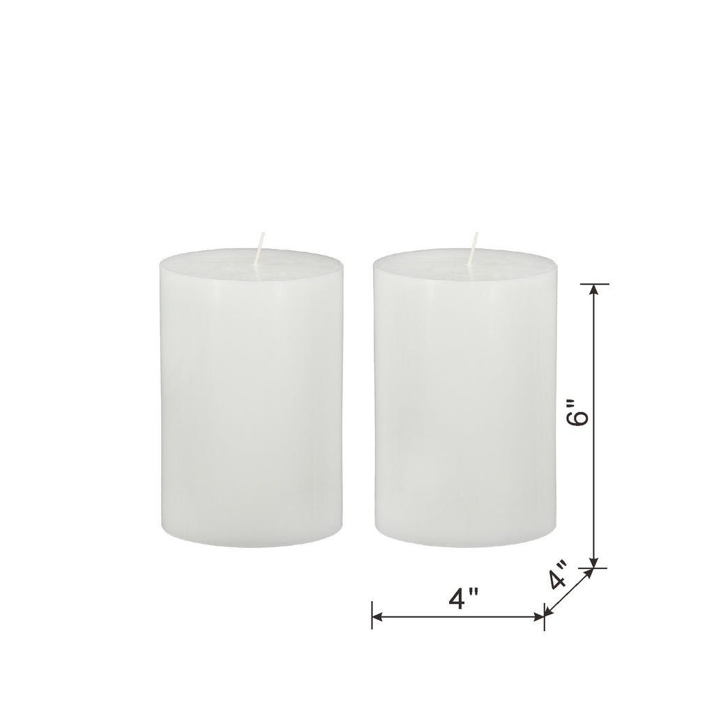 4x6" 2PK Unscented Soy Wax Candle