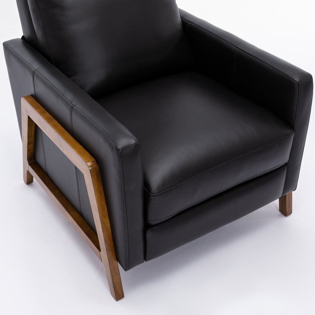 Richland Leather Push Back Recliner