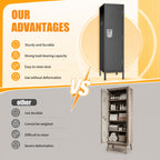 55" Tall Metal Wardrobe Cabinet