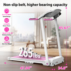 Foldable Treadmill 2.5HP Electric Folding Running Machine