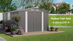 10x14 FT Outdoor Metal Storage Shed