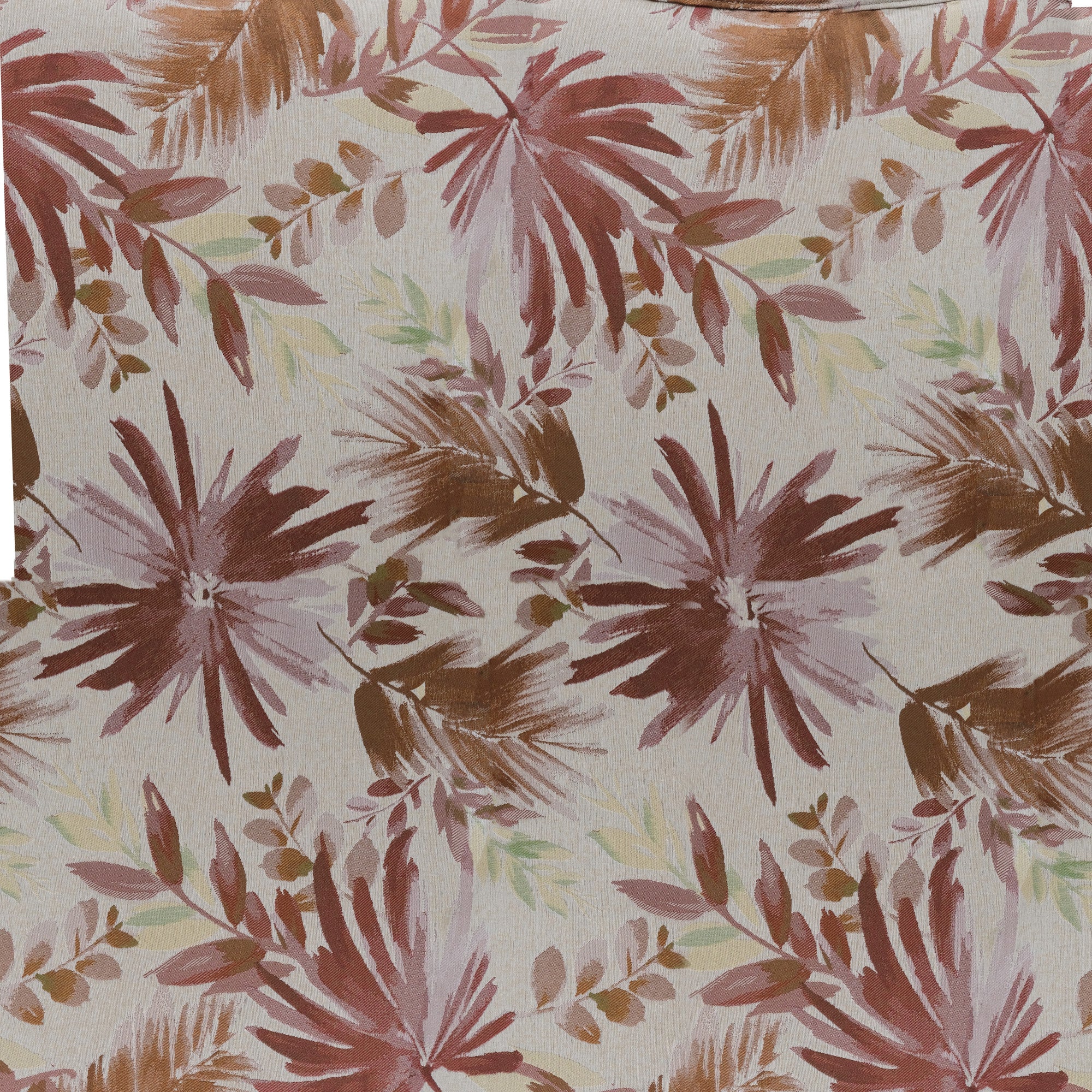 Red Floral Accent Chairs, Set of Two